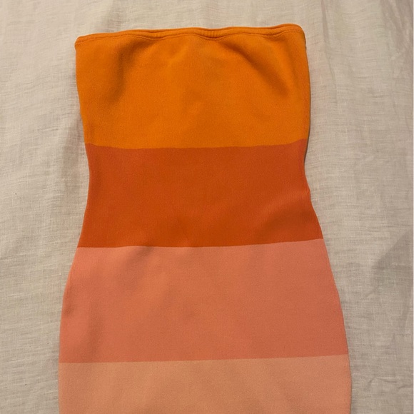 Orange ombré mini dress - Picture 2 of 4
